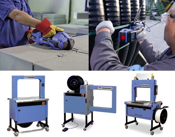 Orgapack povezovanje s trakom naprave in stroji